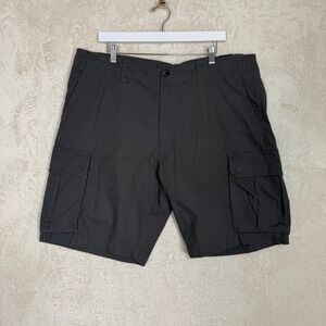 CSG Dalles Cargo Shorts Mens 40 Charcoal Grey Ripstop Cotton Stretch‎ NWT